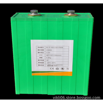 lithium iron phosphate battery 3.2V 150AH for Sightseeing car electric car,communication station,backup power surrpy etc